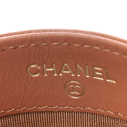 Chanel Lambskin Quilted Chanel 19 Card Holder Brown 7 of 11
