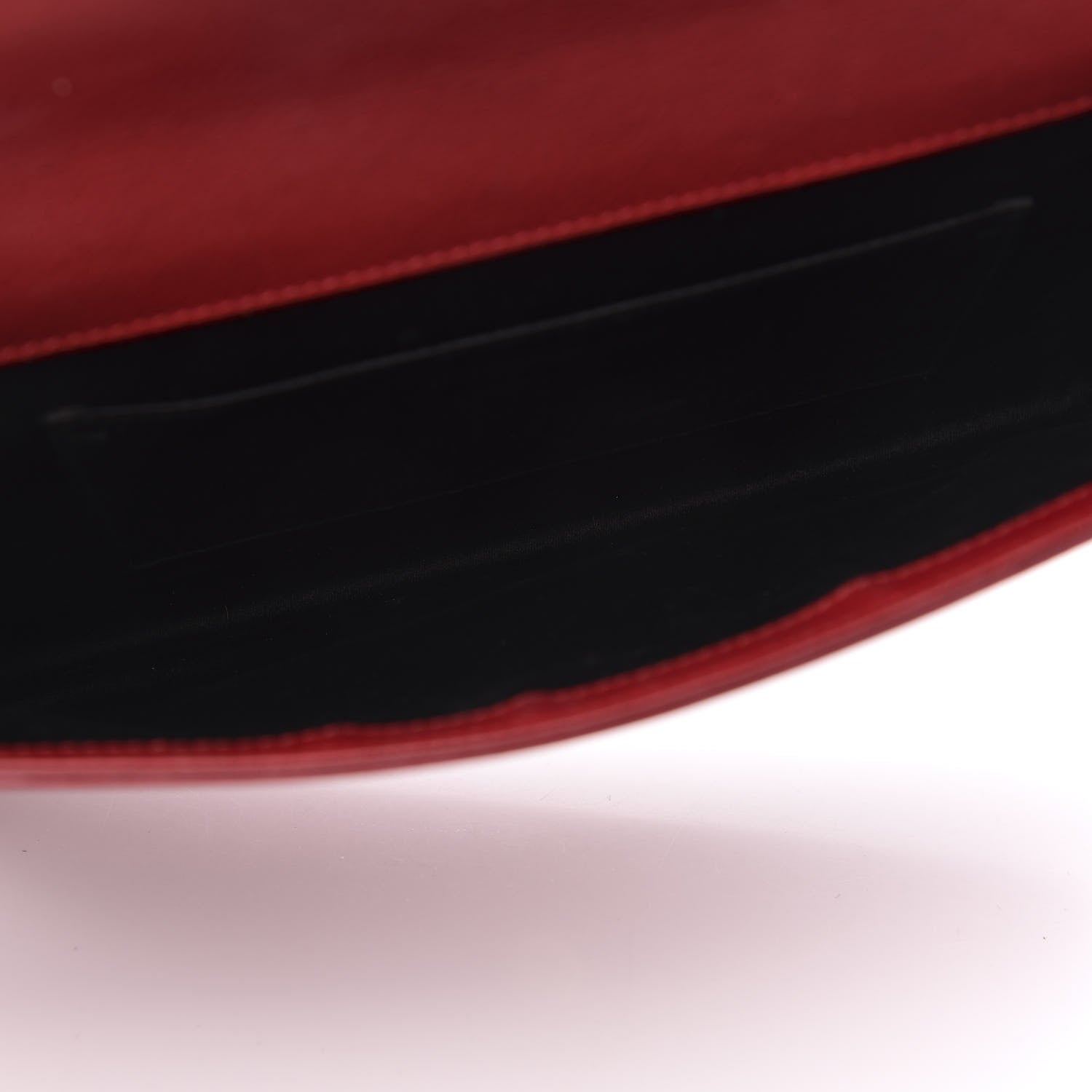 Saint Laurent Calfskin Monogram Large Belle De Jour Clutch Red 5 of 10