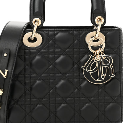 Christian Dior Lambskin Cannage Small My ABCDior Lady Dior Black 8 of 11