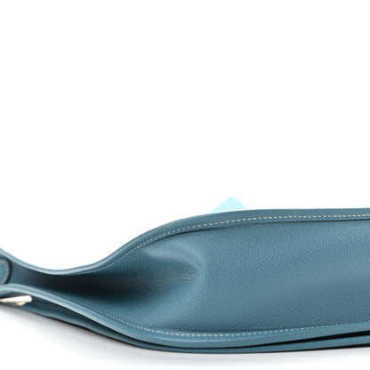 Hermes Epsom Evelyne II GM Blue Jean 8 of 9