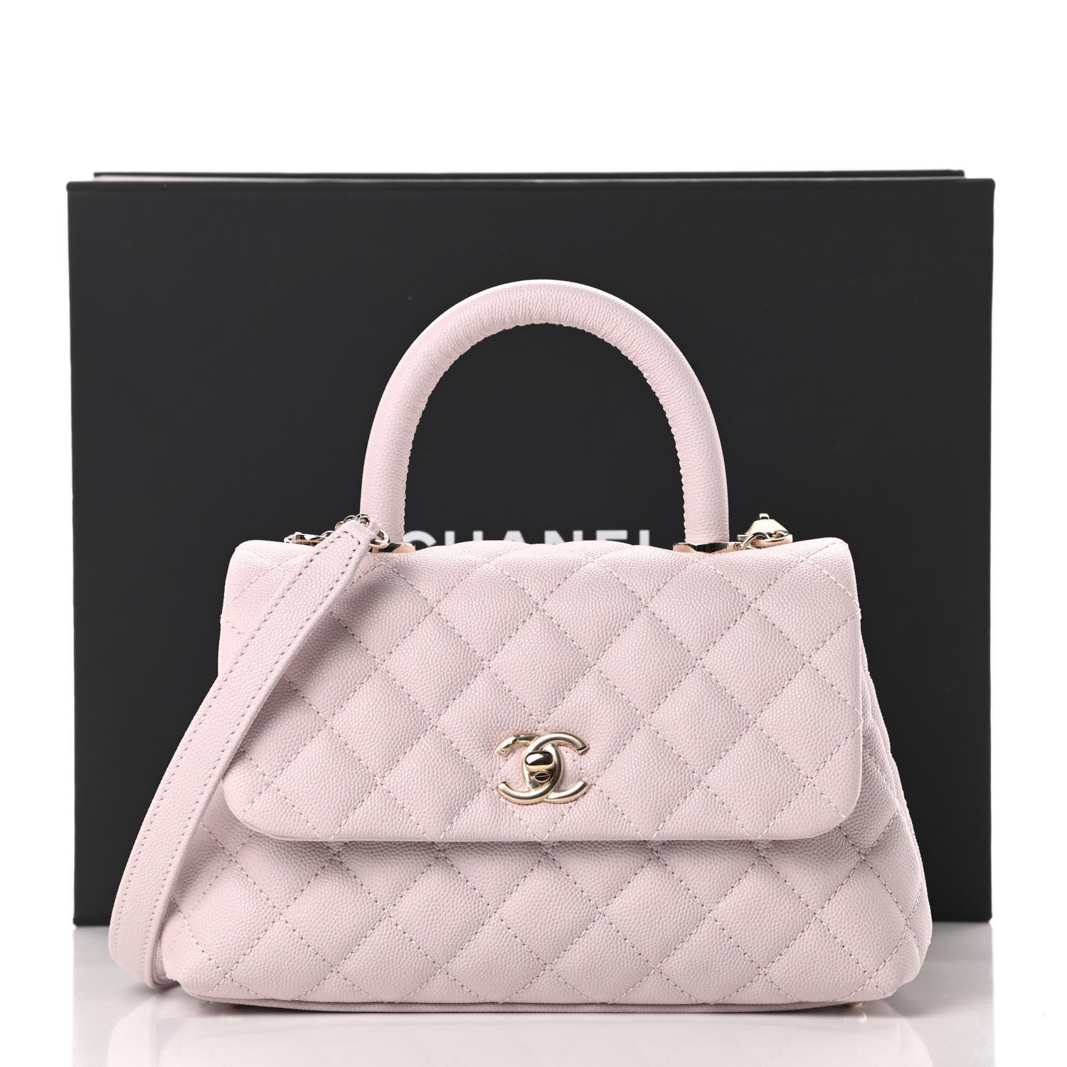 Chanel Caviar Quilted Mini Coco Handle Flap Lilas Lilac 11 of 11