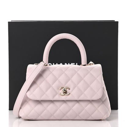 Chanel Caviar Quilted Mini Coco Handle Flap Lilas Lilac 11 of 11