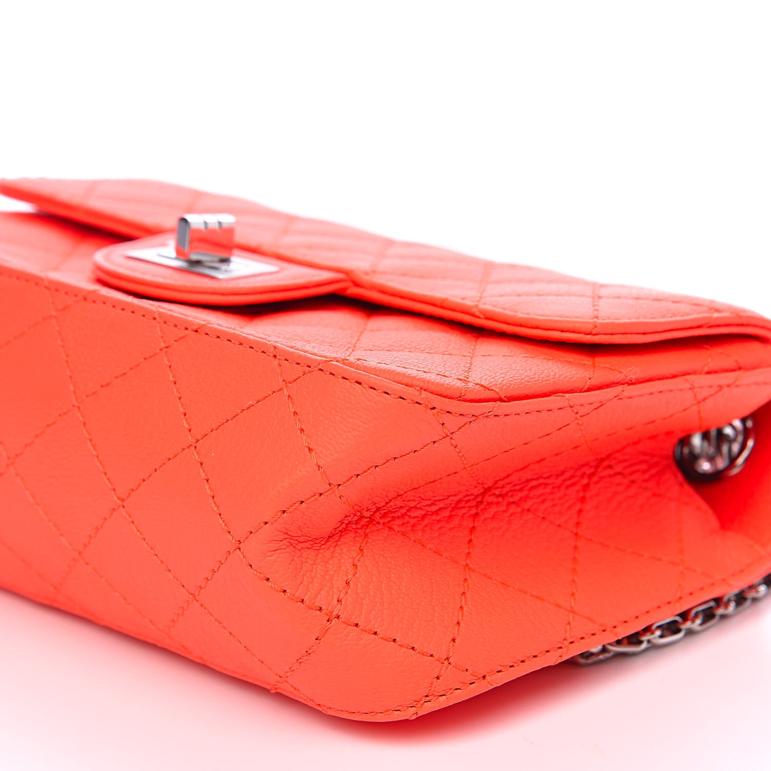 Chanel Goatskin Quilted 2.55 Reissue Mini Flap Orange 9 of 11