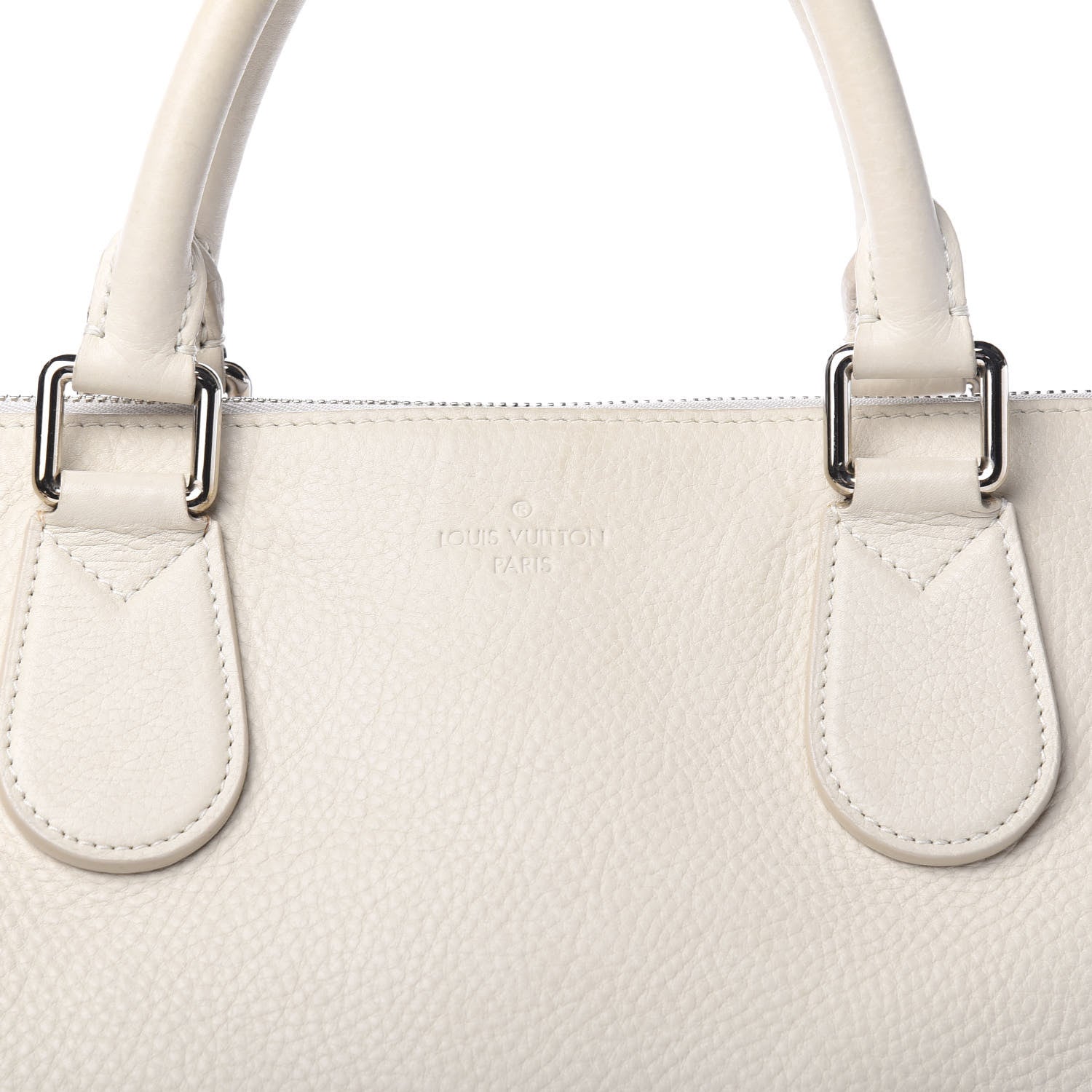 Louis Vuitton Calfskin Cabas Naxos White 9 of 11