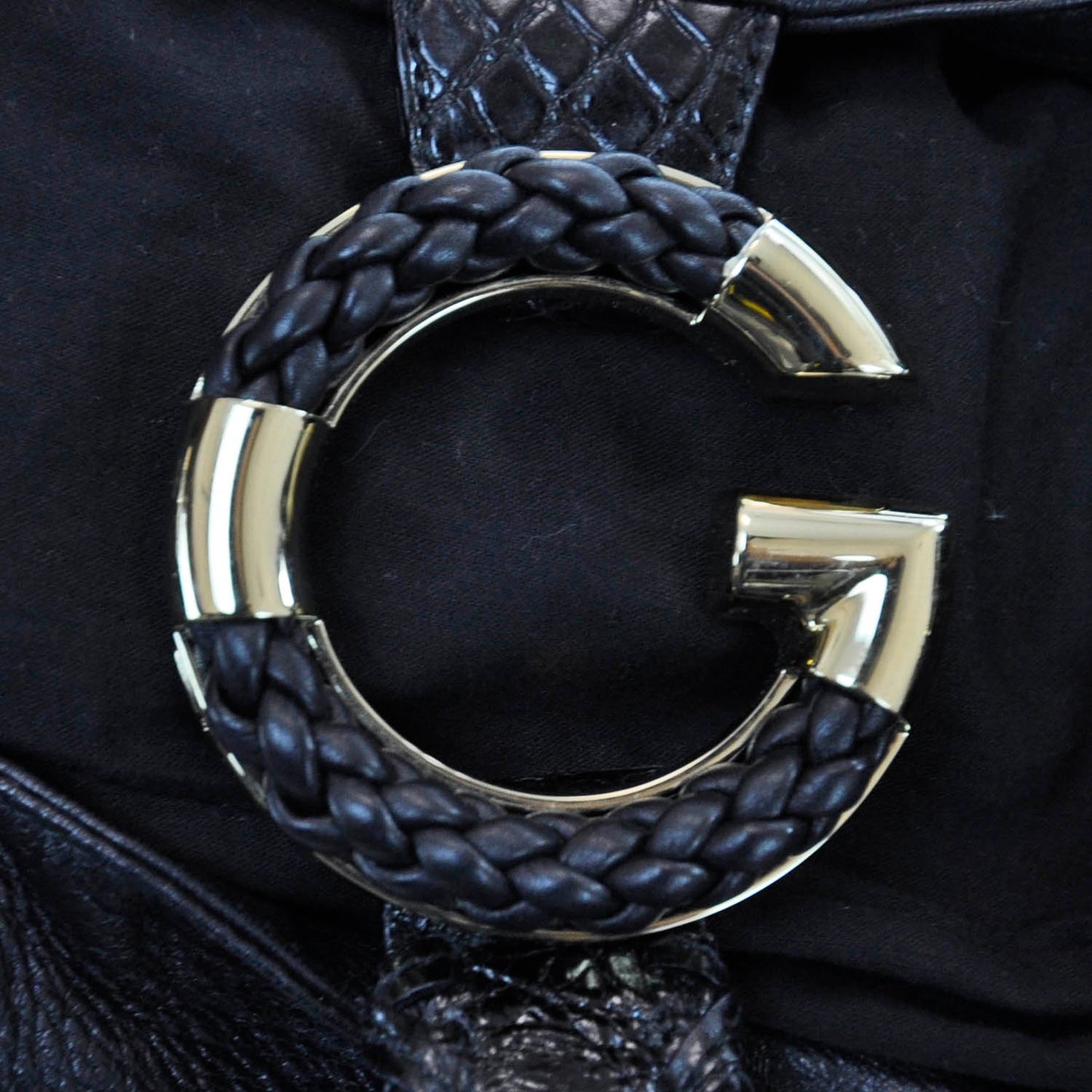 Guccissima G Wave Large Tote Black