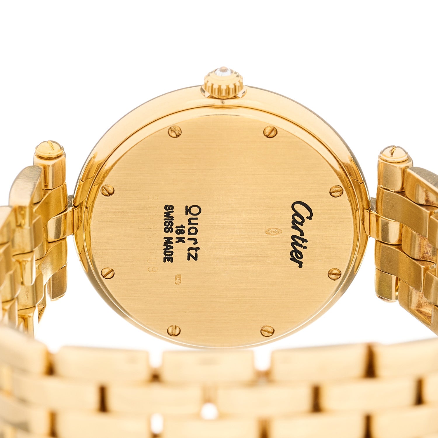 Cartier 18K Yellow Gold Diamond 29mm Panthere Vendome Quartz Watch 4 of 4