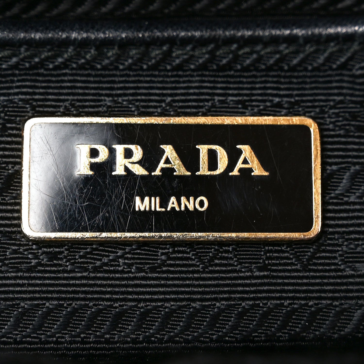 Prada Tessuto Nylon Saffiano Shopping Tote Black 6 of 9