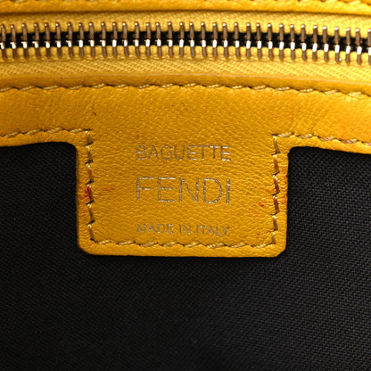 Fendi Nappa FF 1974 Embossed Baguette Mimosa 6 of 10