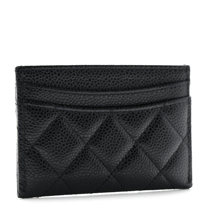 Chanel Caviar Quilted Card Holder Black 3 of 10