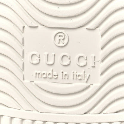 Gucci Calfskin Interlocking G Perforated Womens Ace Sneakers 36 White Grey Sky 7 of 10