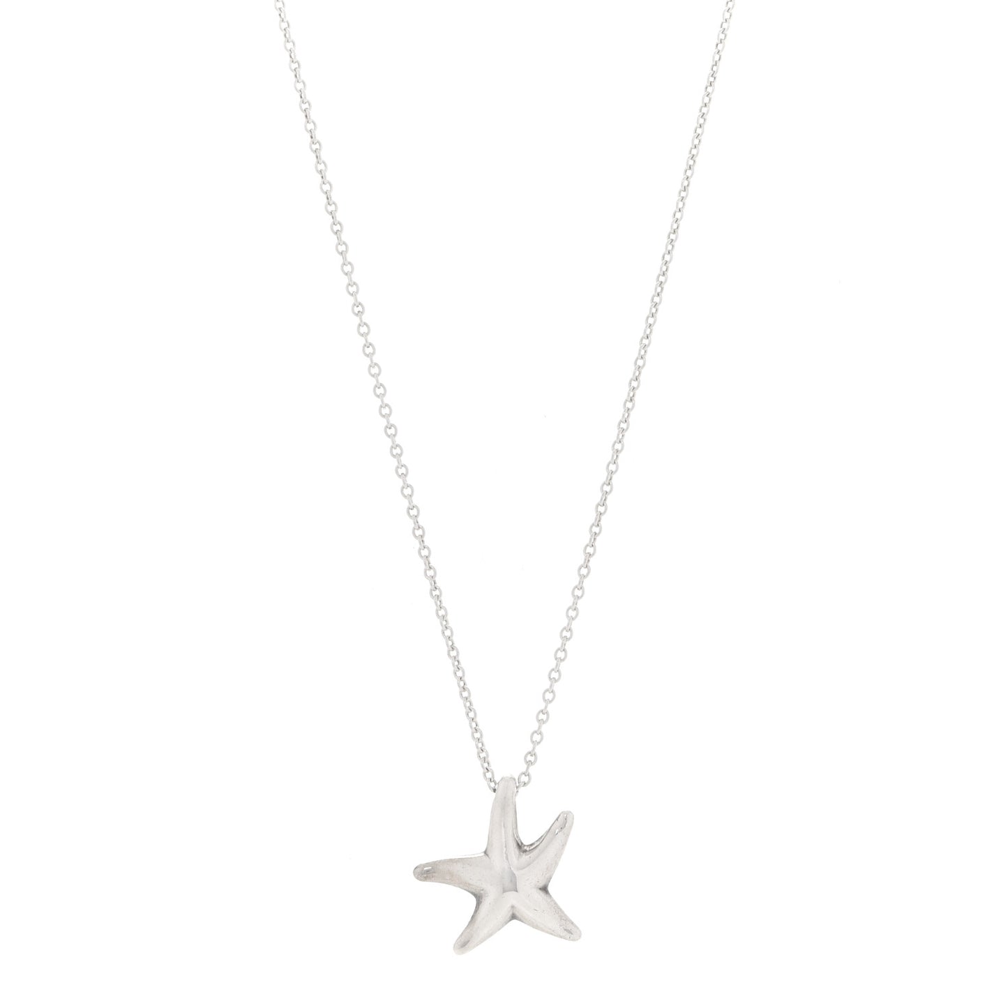 Sterling Silver 15mm Elsa Peretti Starfish Pendant Necklace