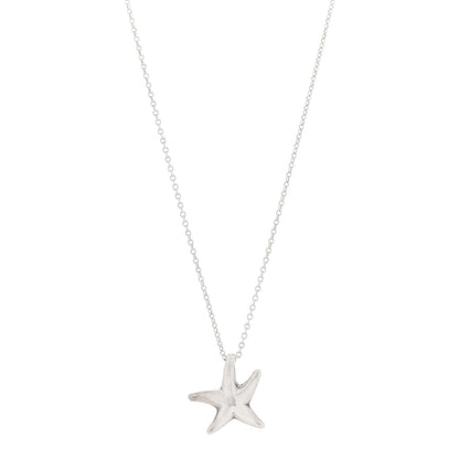 Tiffany Sterling Silver 15mm Elsa Peretti Starfish Pendant Necklace 1 of 6
