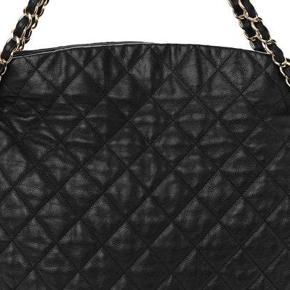 Chanel Calfskin Quilted Large Chain Me Hobo Black 9 of 11