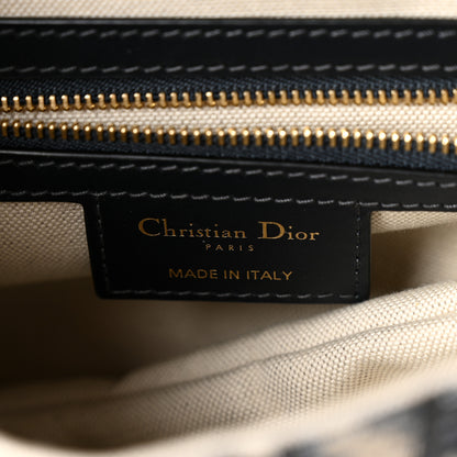 Christian Dior Oblique Saddle Bag With Strap Blue 6 of 10