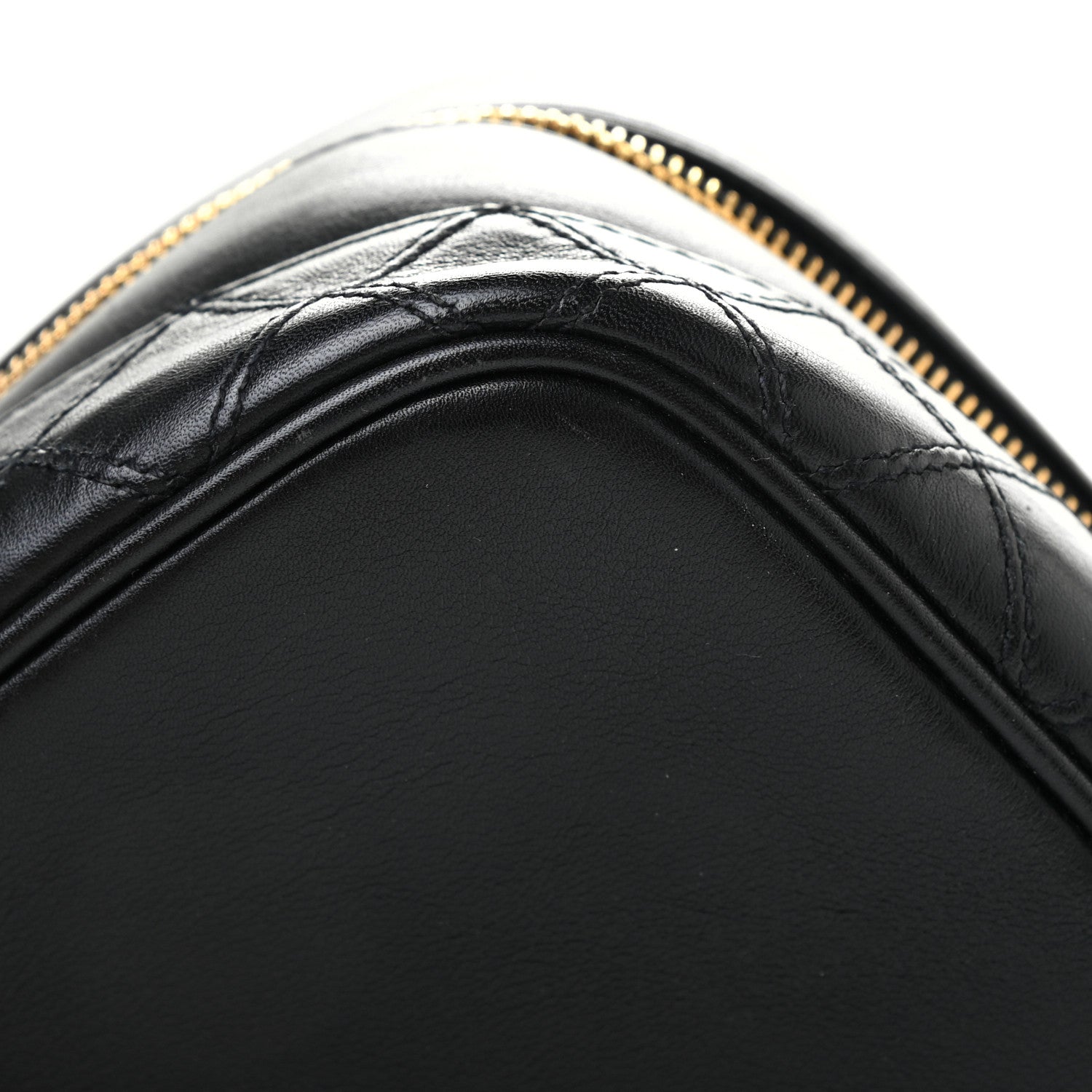 Chanel Lambskin Vanity Cosmetic Case Black 12 of 14