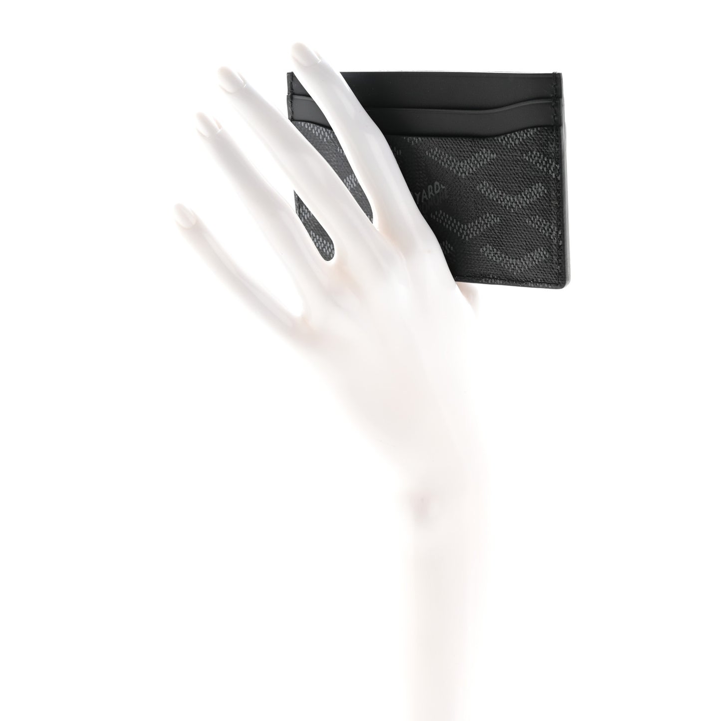 Goyardine Saint Sulpice Card Holder Jet Black