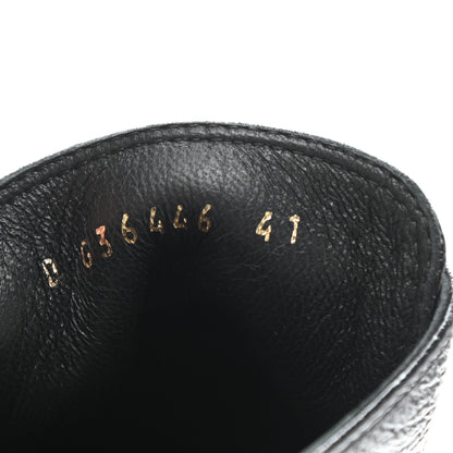 Chanel Shiny Crumpled Lambskin CC Lace Up Oxfords 41 Black 8 of 9