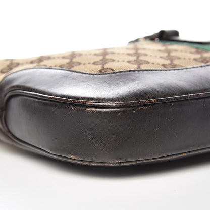Gucci Monogram Web Jackie O Hobo Dark Brown 8 of 13