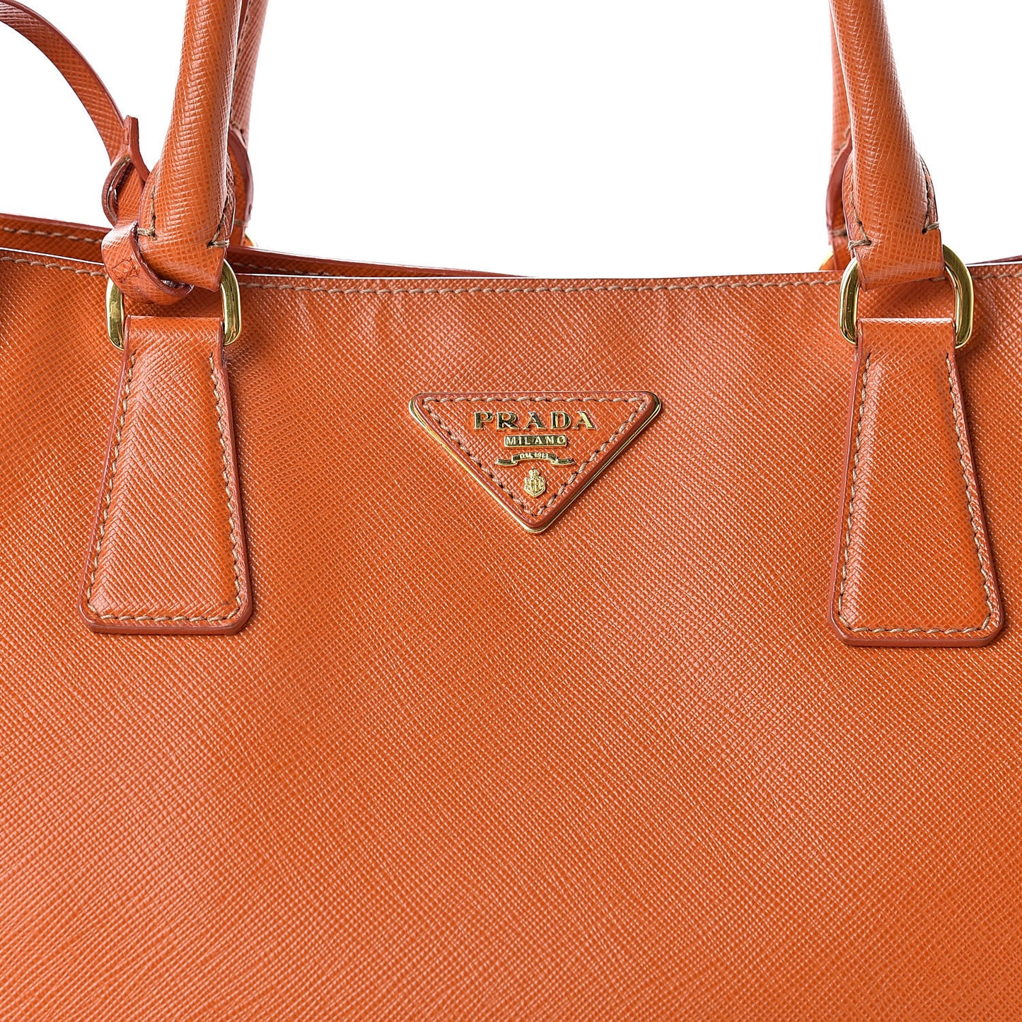 Saffiano Lux Large Tote Papaya