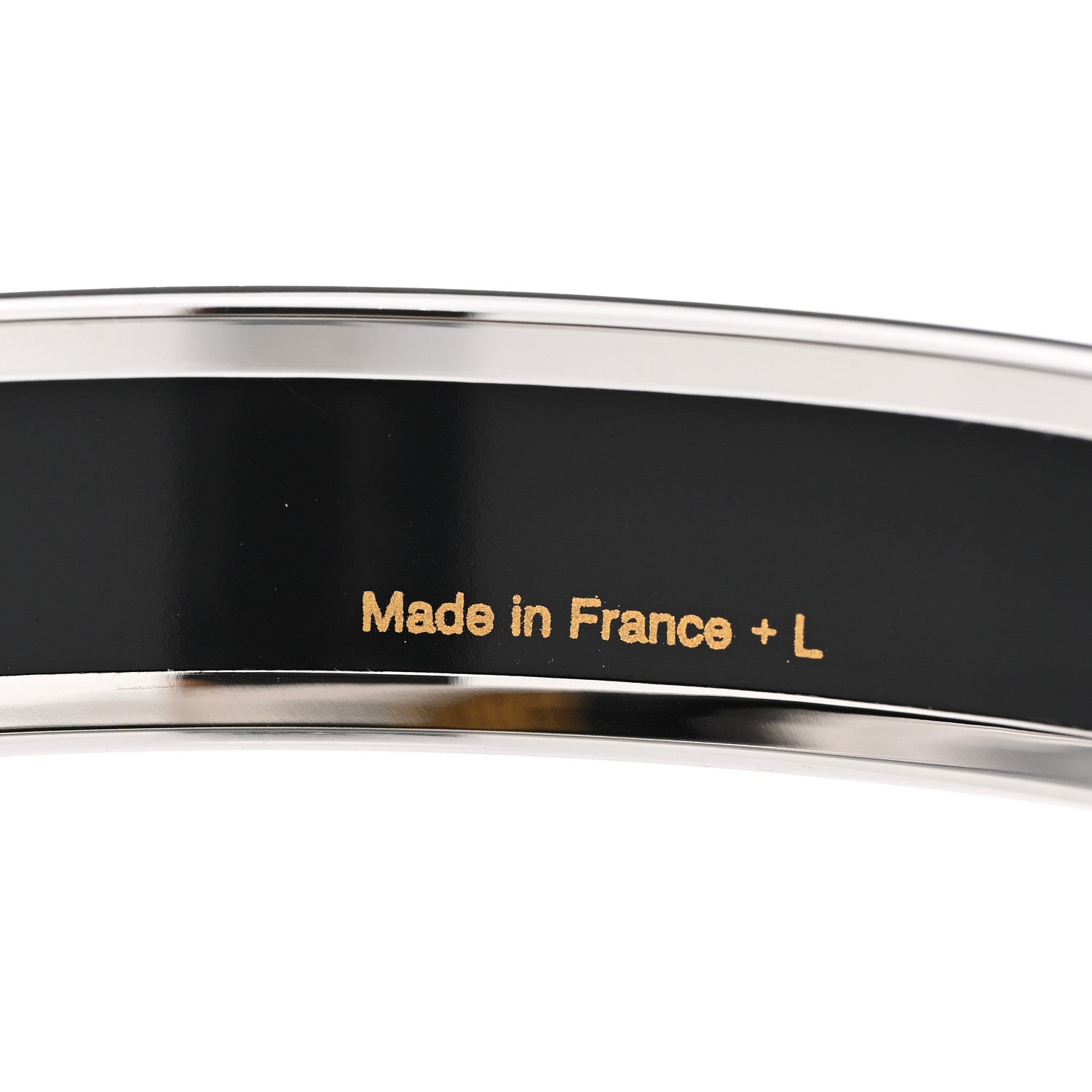 Hermes Enamel Printed Narrow Bracelet 70 Blue Orange 5 of 5