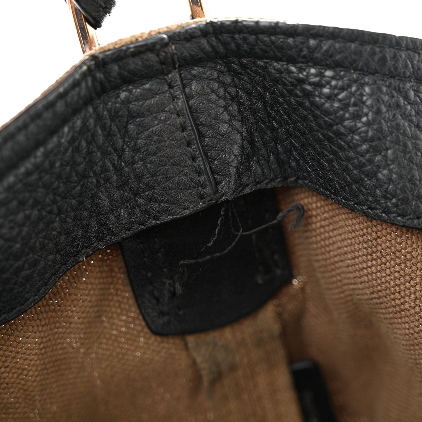 Canvas Mega Check Mini Ashby Tassel Crossbody Black