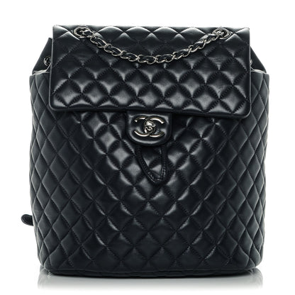 Chanel Lambskin Quilted Large Urban Spirit Backpack Dark Navy 1 of 7