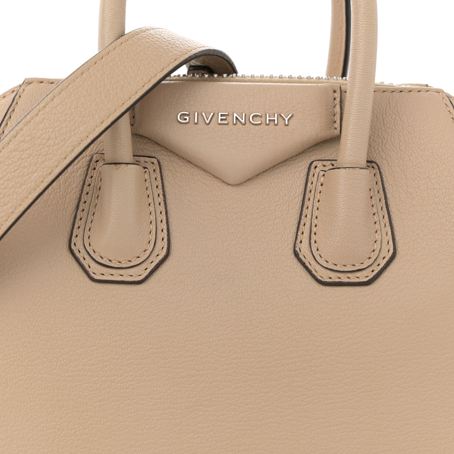 Givenchy Sugar Goatskin Mini Antigona Beige Camel 8 of 13