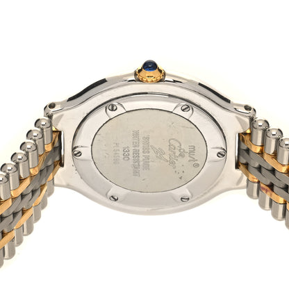 Cartier Stainless Steel 18K Yellow Gold 31mm Must De 21 Bullet Link Quartz Watch 4 of 4