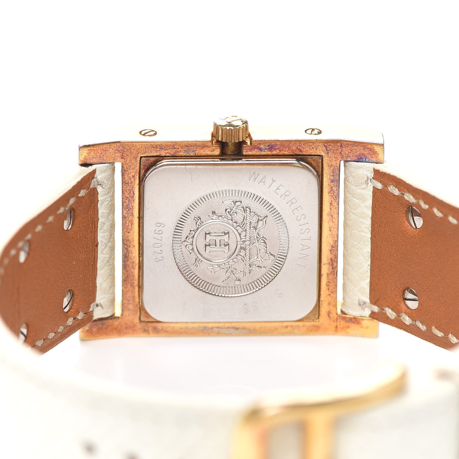 Hermes Stainless Steel Courchevel 23mm Medor Quartz Watch Blanc 4 of 5