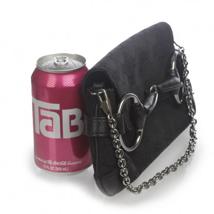 Gucci Monogram Horsebit Clutch Black 2 of 11