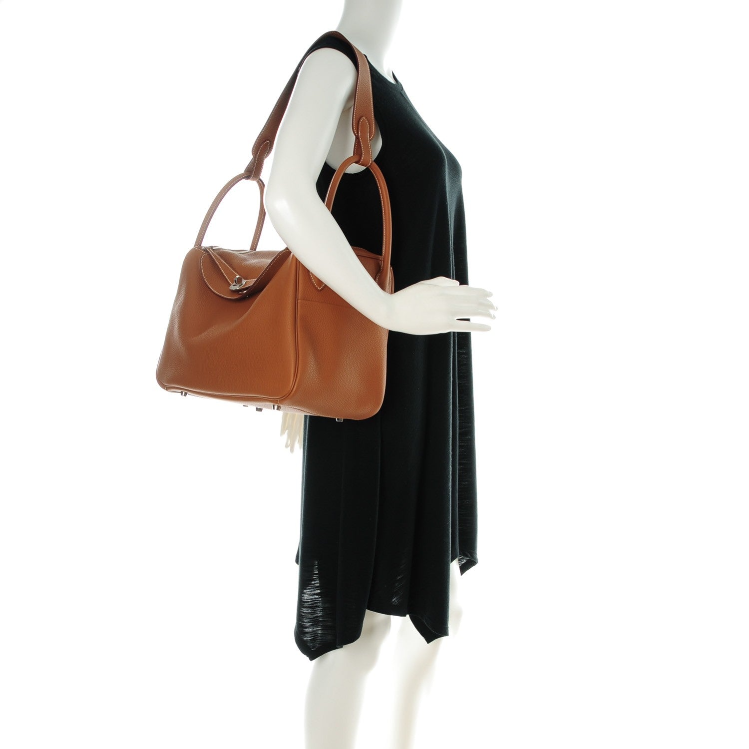 Hermes Taurillon Clemence Lindy 34 Gold 2 of 10
