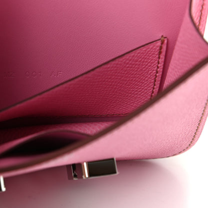 Hermes Epsom Constance Slim Wallet 5P Pink 7 of 8
