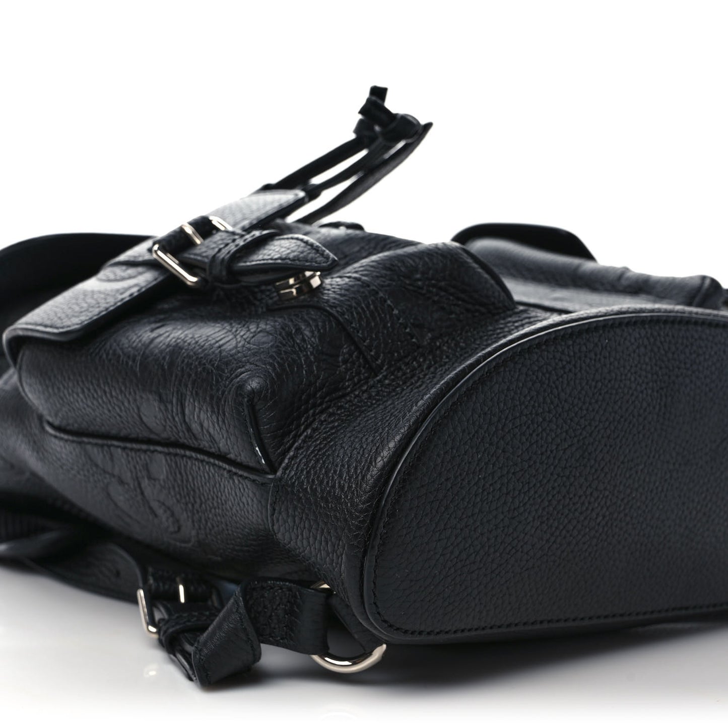 Calfskin Jumbo GG Embossed Small Backpack Black