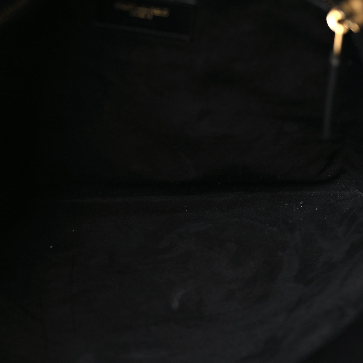 Saint Laurent Calfskin Monogram Hobo Black 5 of 9