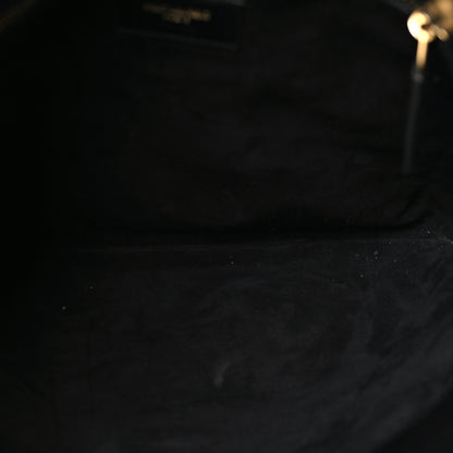 Saint Laurent Calfskin Monogram Hobo Black 5 of 9