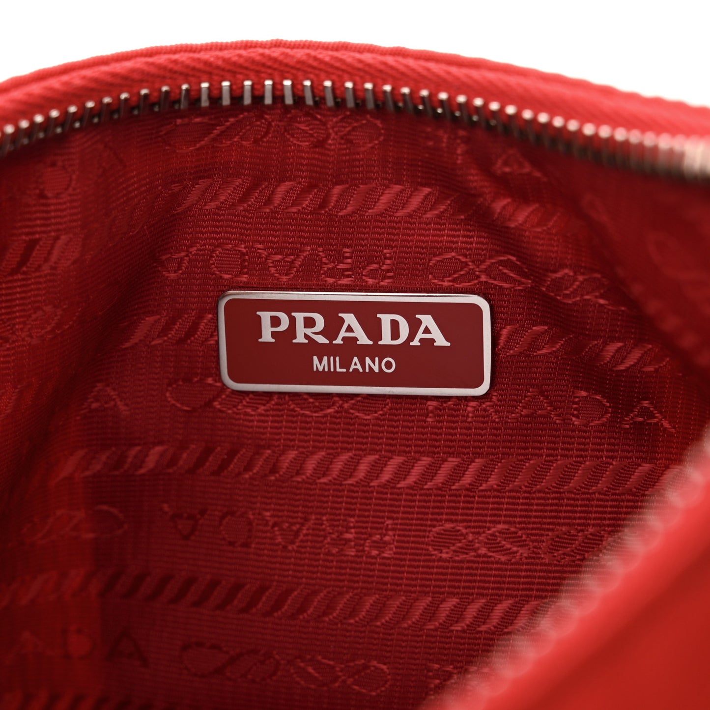 Re-Nylon Saffiano Mini Re-Edition 2005 Bag Rosso