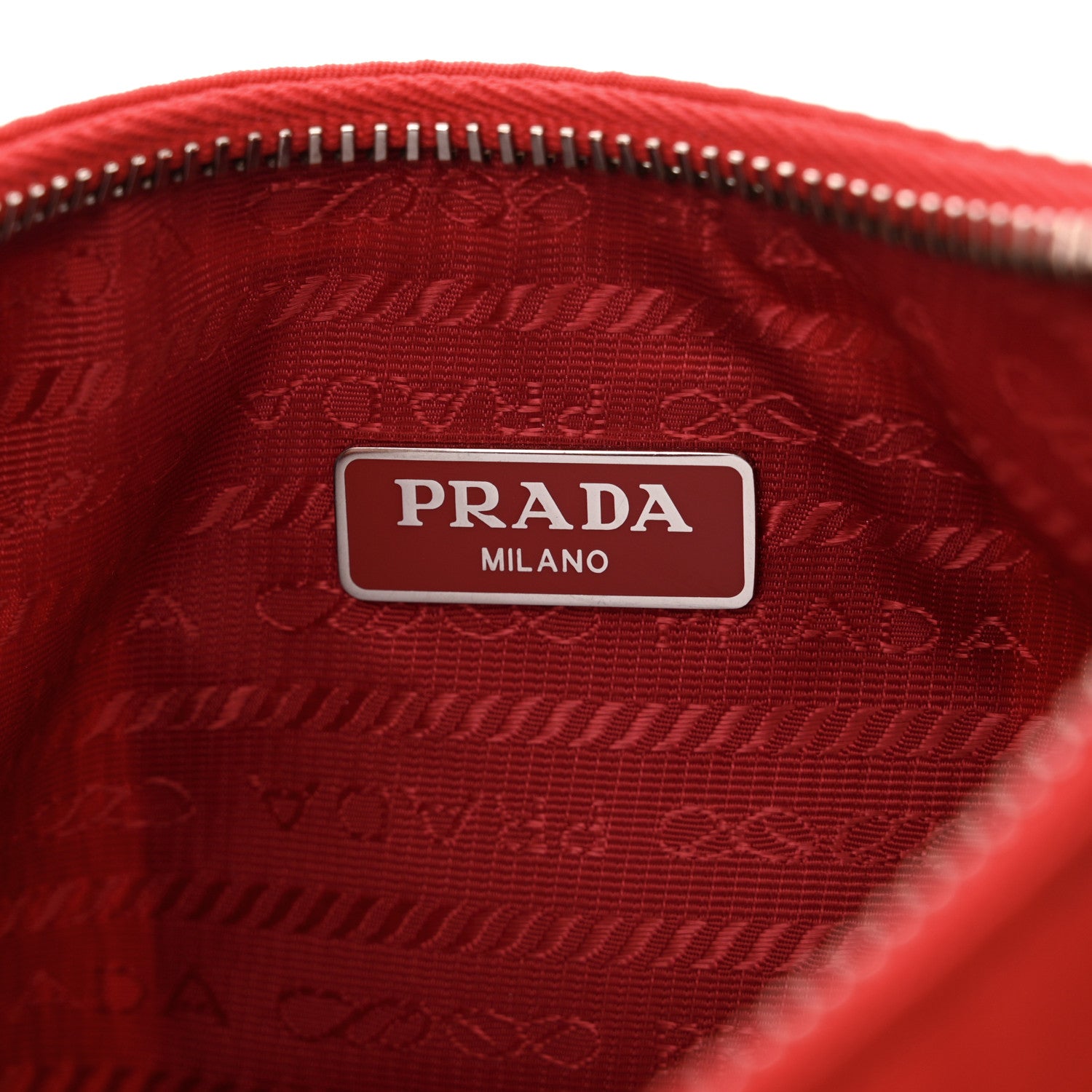 Prada Re-Nylon Saffiano Mini Re-Edition 2005 Bag Rosso 6 of 13