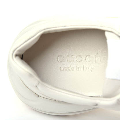 Gucci Calfskin Interlocking G Star Mens Rhyton Sneakers 9 Mystic White 8 of 10