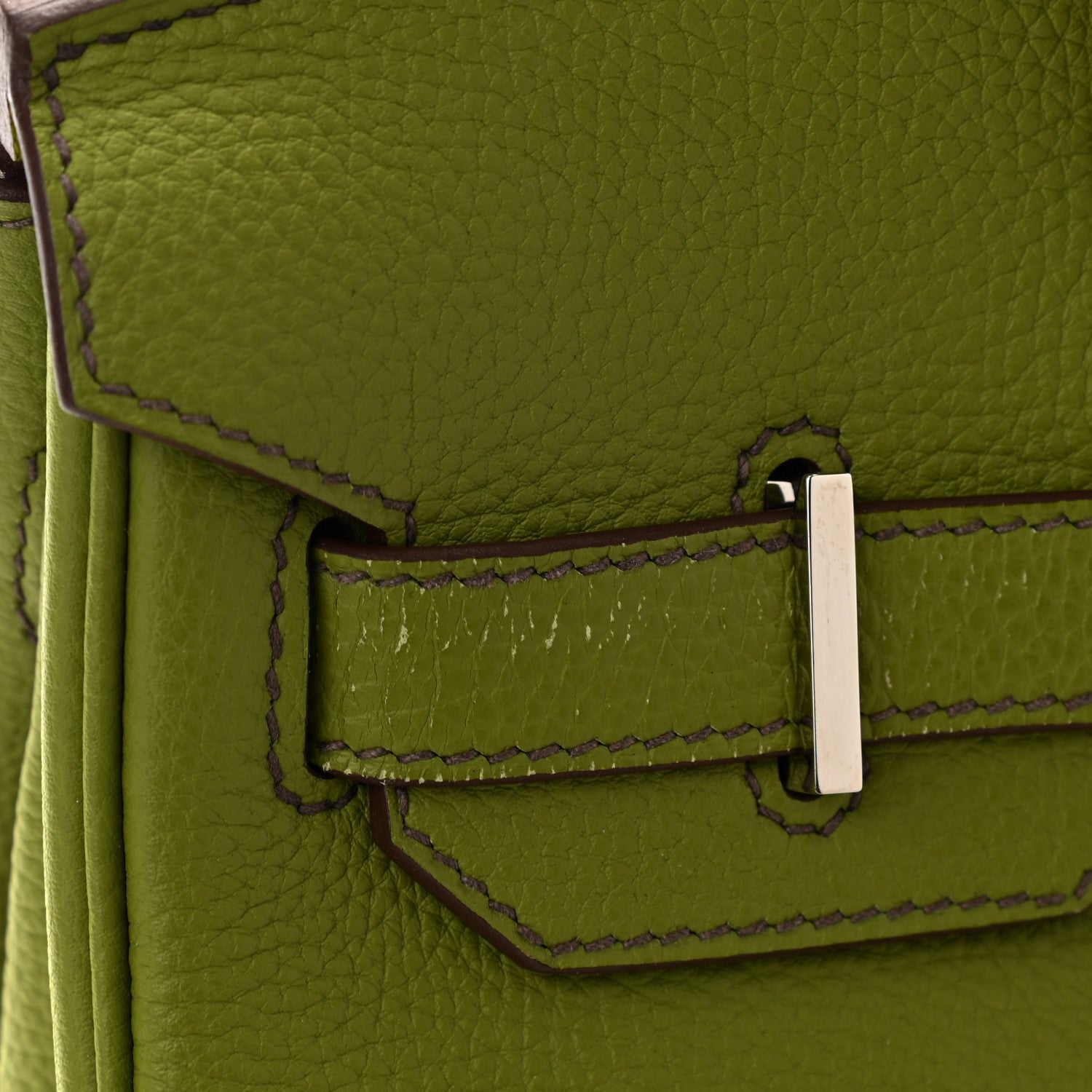 Hermes Togo Birkin 30 Vert Anis 11 of 11