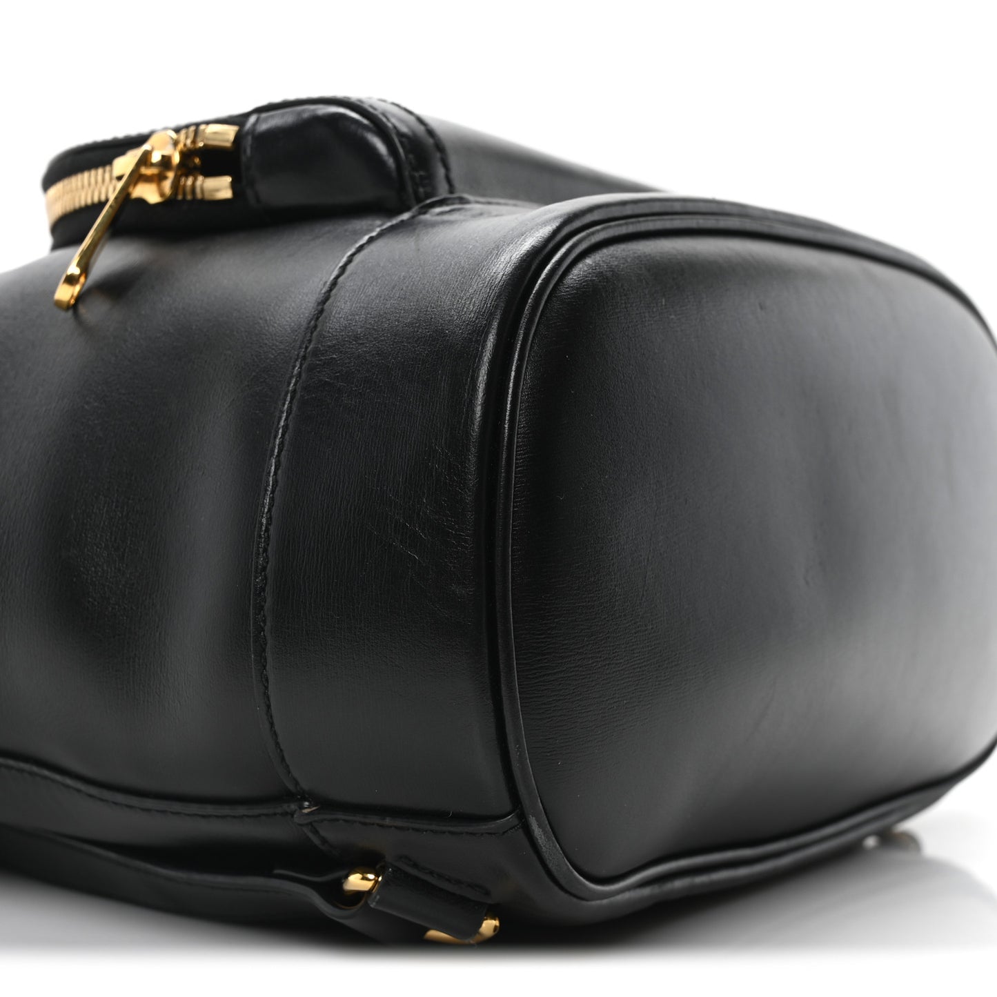 Boarded Plutone Calfskin Horsebit 1955 Single Buckle Backpack Black