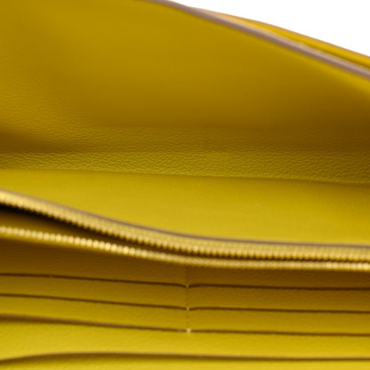 Hermes Evercolor Constance Wallet To Go Lime 5 of 10