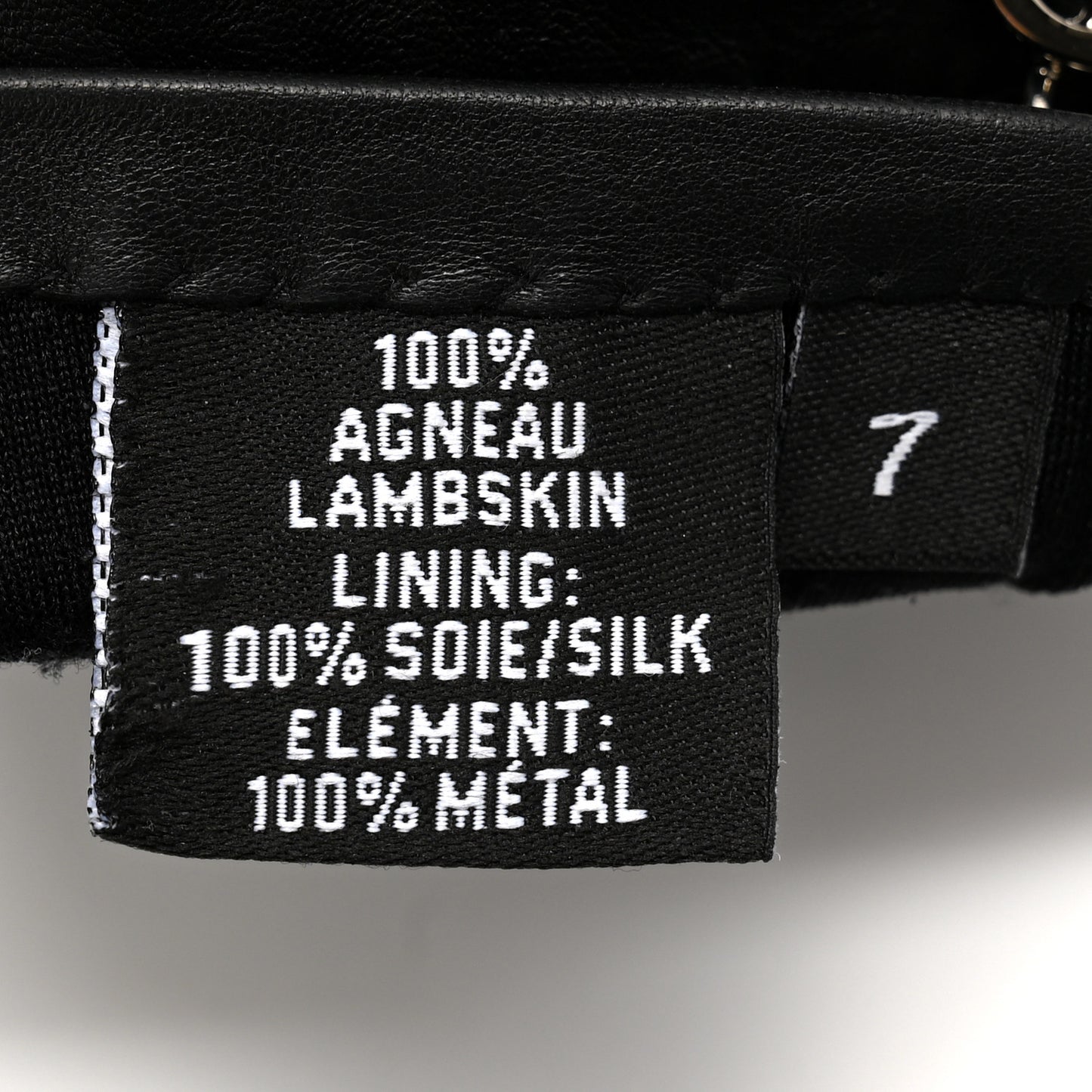 Lambskin Chain CC Glove 7 Black