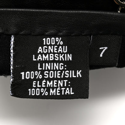 Chanel Lambskin Chain CC Glove 7 Black 3 of 5