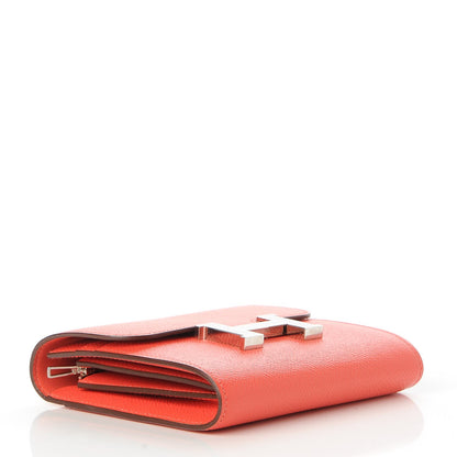 Hermes Epsom Constance Short Wallet Rose Jaipur 4 of 7