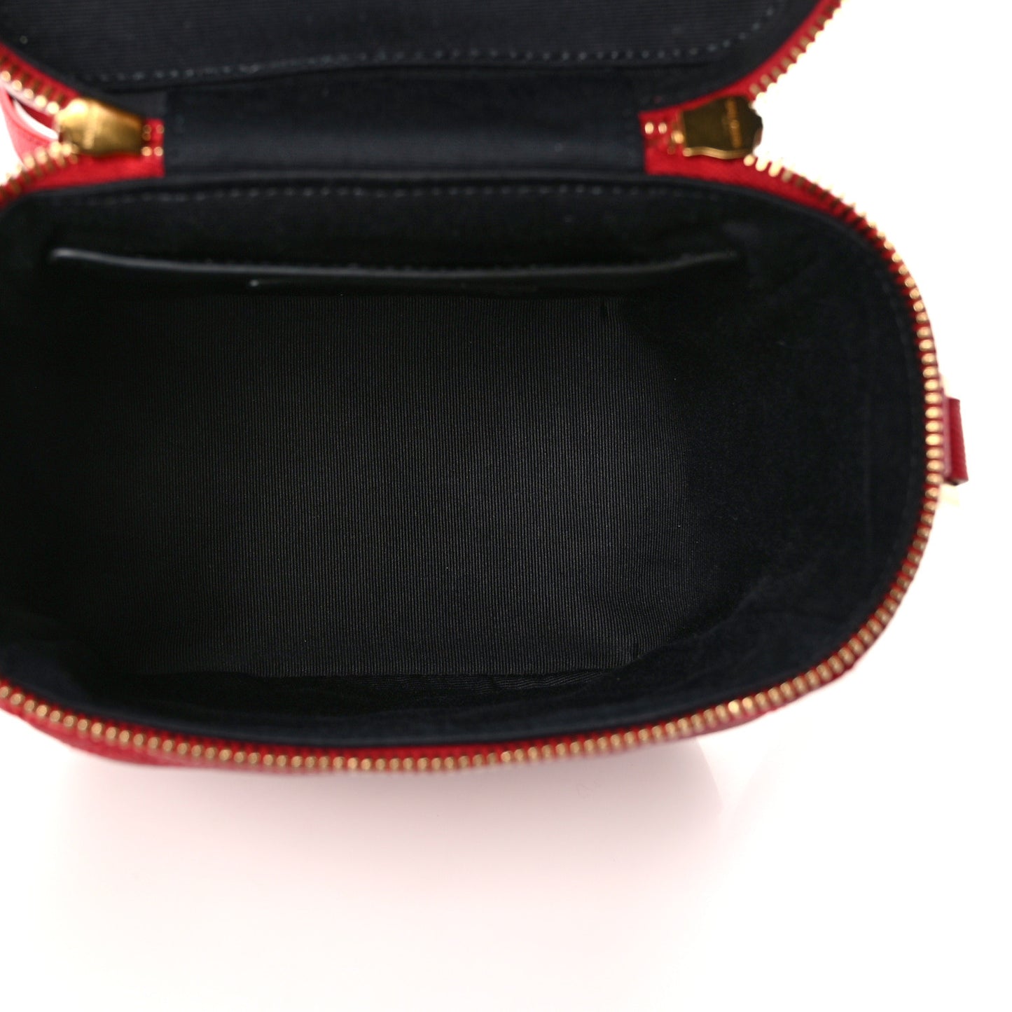 Grain de Poudre Quilted 80's Vanity Bag Red