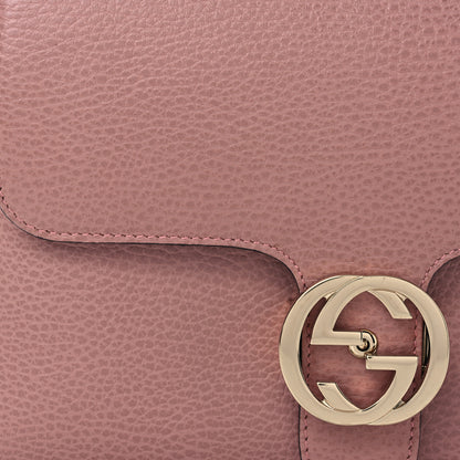 Gucci Dollar Calfskin Interlocking G Top Handle Shoulder Bag Soft Pink 10 of 16