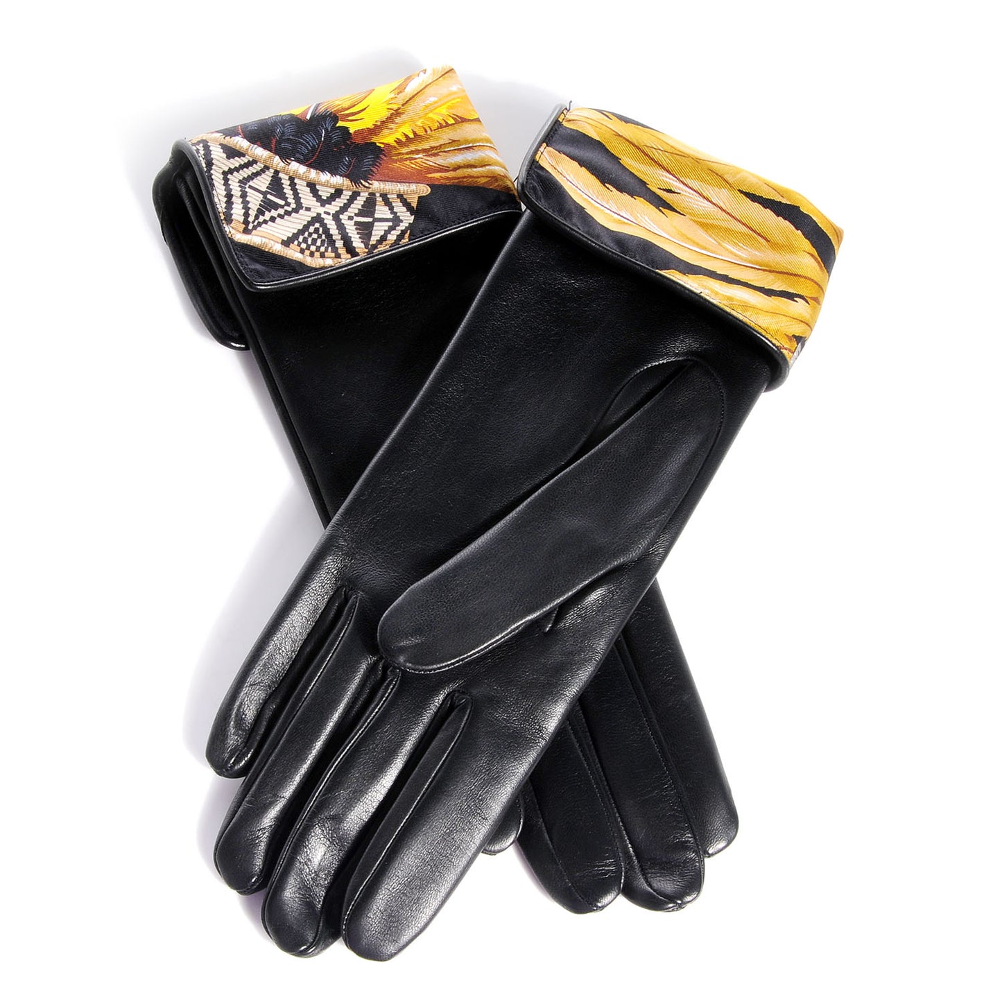 Lambskin Silk Lined Gloves 7.5 Black
