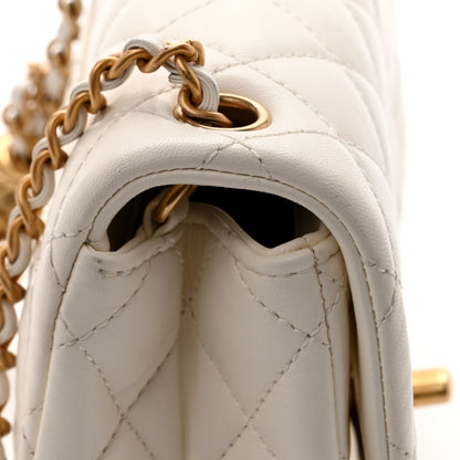 Chanel Lambskin Quilted Mini Pearl Crush Flap White 12 of 13