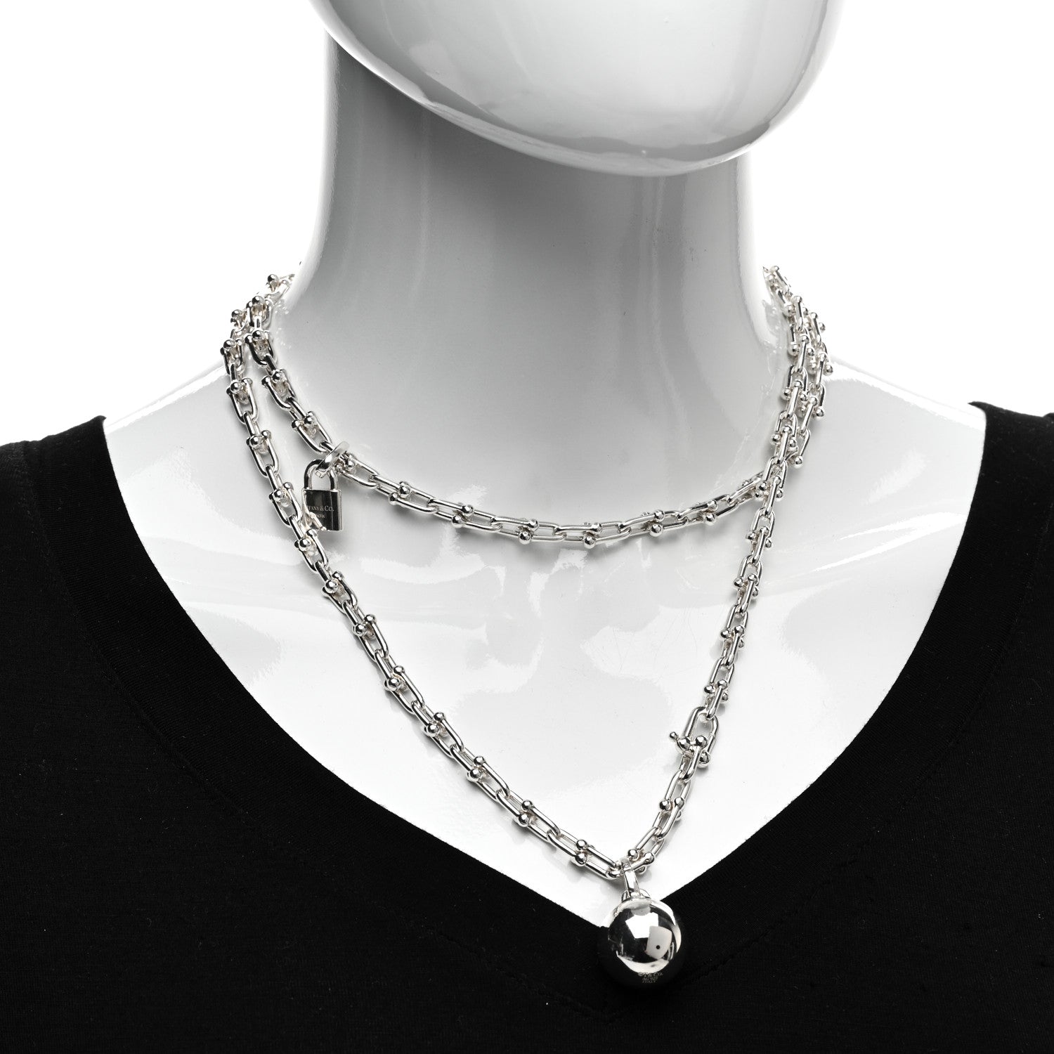 Tiffany Sterling Silver HardWear Wrap Necklace 2 of 4