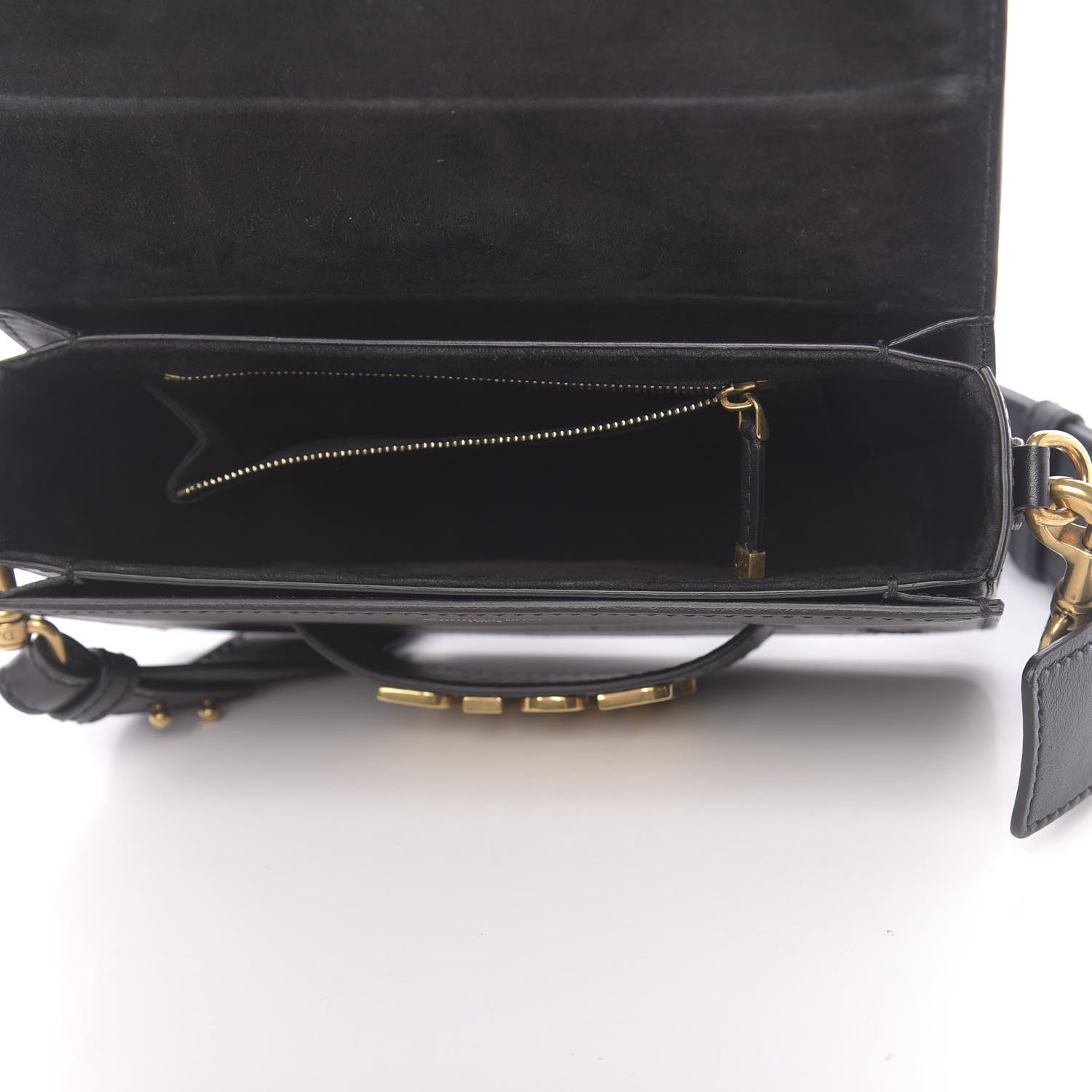 Christian Dior Smooth Calfskin Dio(r)evolution Flap Bag Black 5 of 13